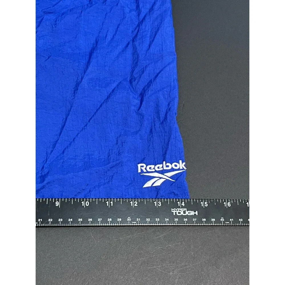 Reebok Men's Blue Solid Swim Shorts XL Drawstring Elastic Waist Mesh Lined